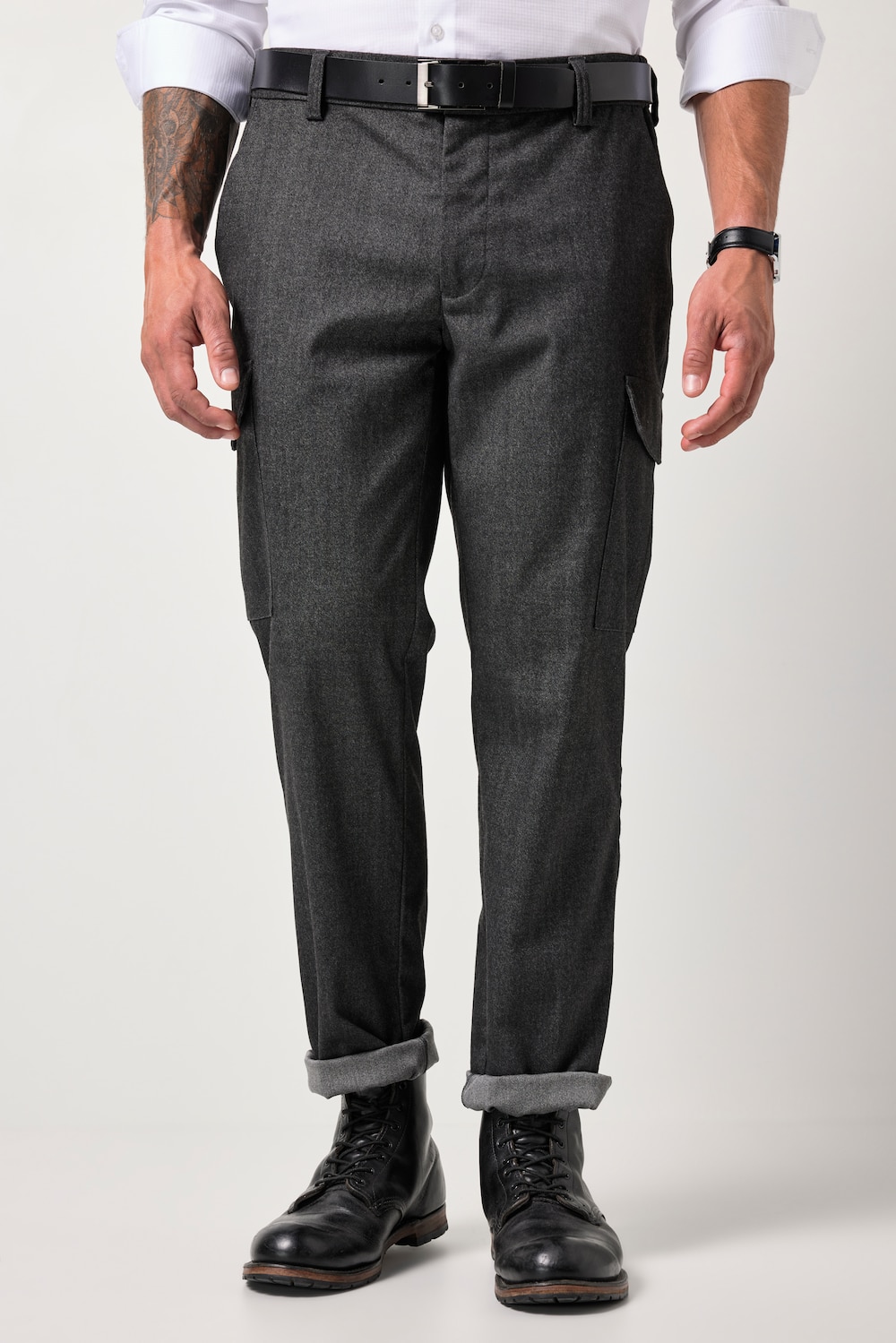 Große Größen JP1880 Businesshose, Herren, schwarz, Größe: 70, Polyester/Viskose, JP1880 von JP1880