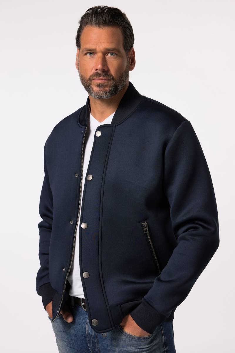 Große Größen JP1880 College-Jacke, Herren, blau, Größe: XXL, Polyester, JP1880 von JP1880