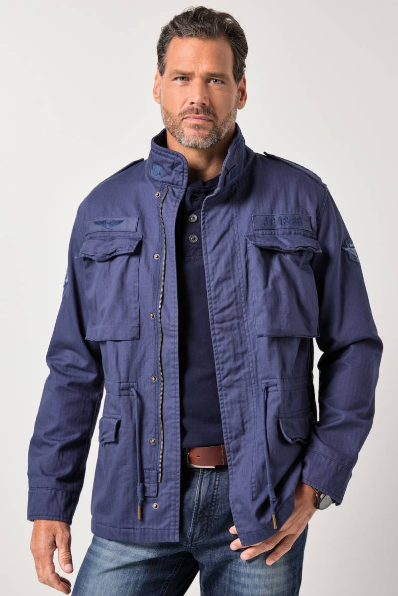 Große Größen JP1880 Fieldjacket, Herren, blau, Größe: XXL, Baumwolle/Polyester, JP1880 von JP1880