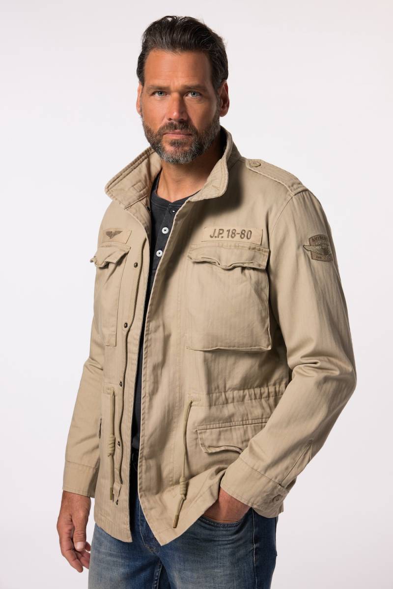 Große Größen JP1880 Fieldjacket, Herren, braun, Größe: 7XL, Baumwolle/Polyester, JP1880 von JP1880
