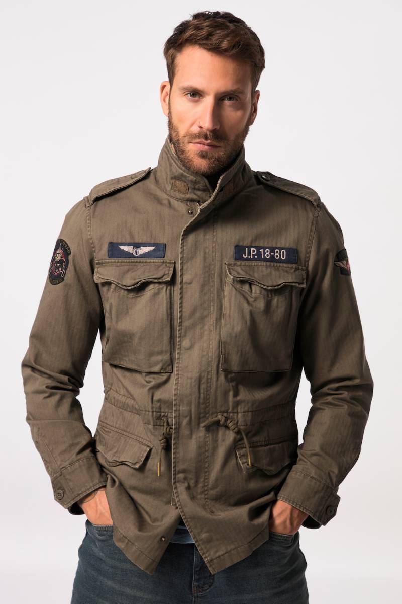 Große Größen JP1880 Fieldjacket, Herren, braun, Größe: XXL, Baumwolle/Polyester, JP1880 von JP1880