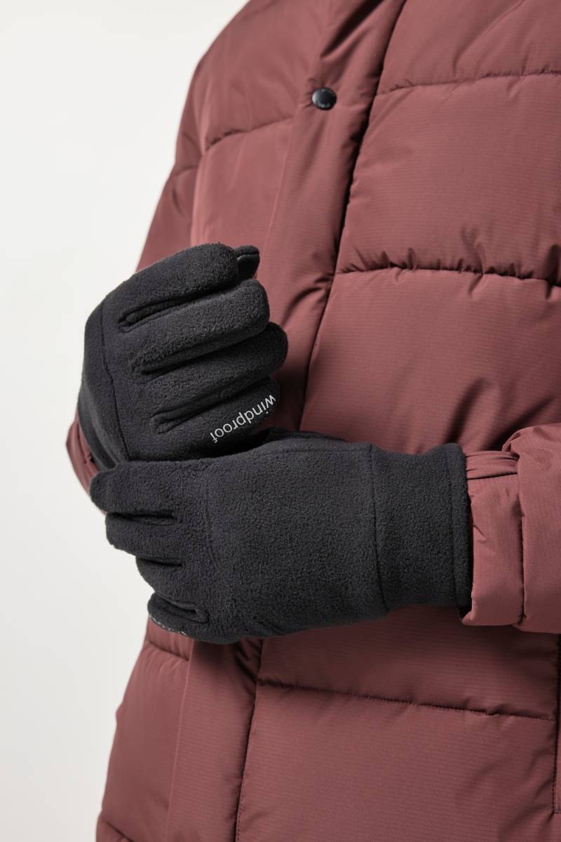 Große Größen JP1880 Handschuhe, Herren, schwarz, Größe: L, Polyester, JP1880 von JP1880