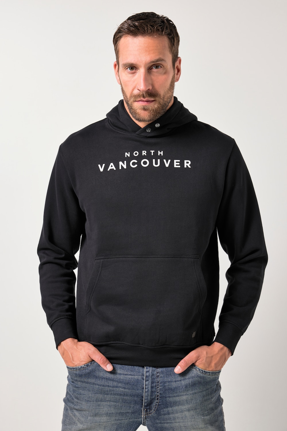 Große Größen JP1880 Hoodie, Herren, schwarz, Größe: 5XL, Baumwolle, JP1880 von JP1880