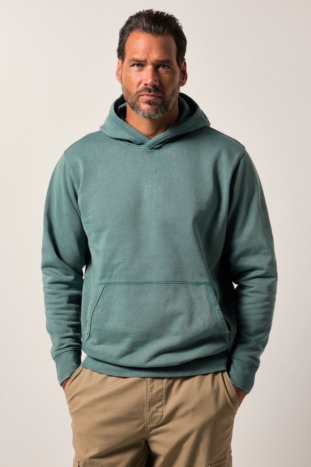 Große Größen JP1880 Hoodie, Herren, türkis, Größe: XXL, Baumwolle, JP1880 von JP1880