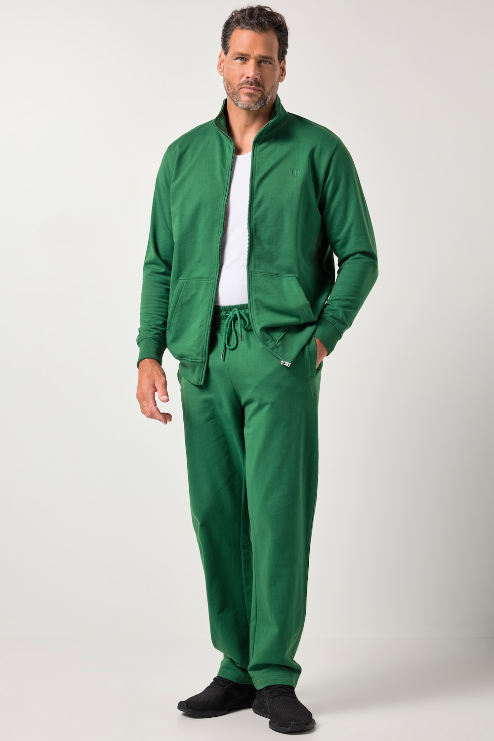 Große Größen JP1880 Jogginganzug, Herren, grün, Größe: 3XL, Baumwolle, JP1880 von JP1880