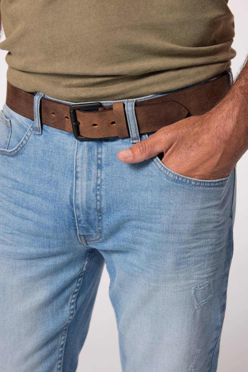 Große Größen JP1880 Ledergürtel, Herren, braun, Größe: 130, Leder, JP1880 von JP1880