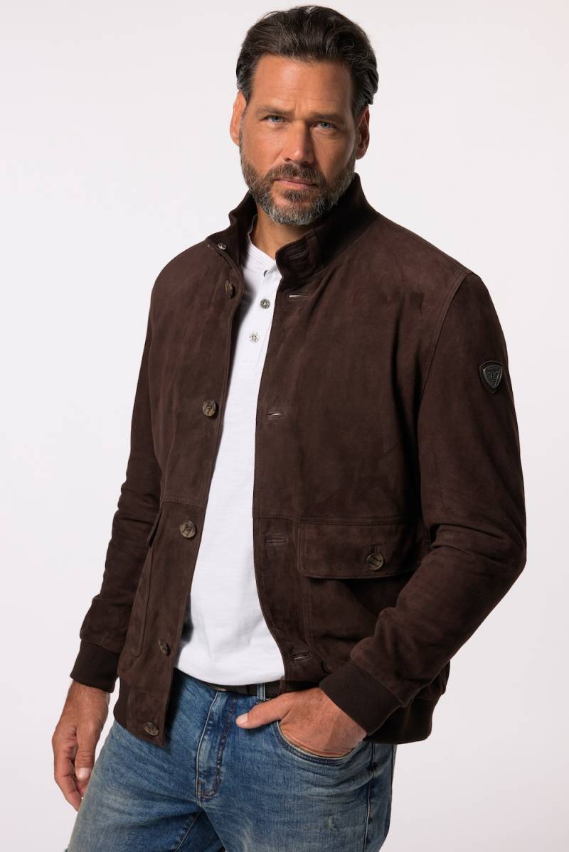 Große Größen JP1880 Lederjacke, Herren, braun, Größe: XXL, Leder/Baumwolle, JP1880 von JP1880