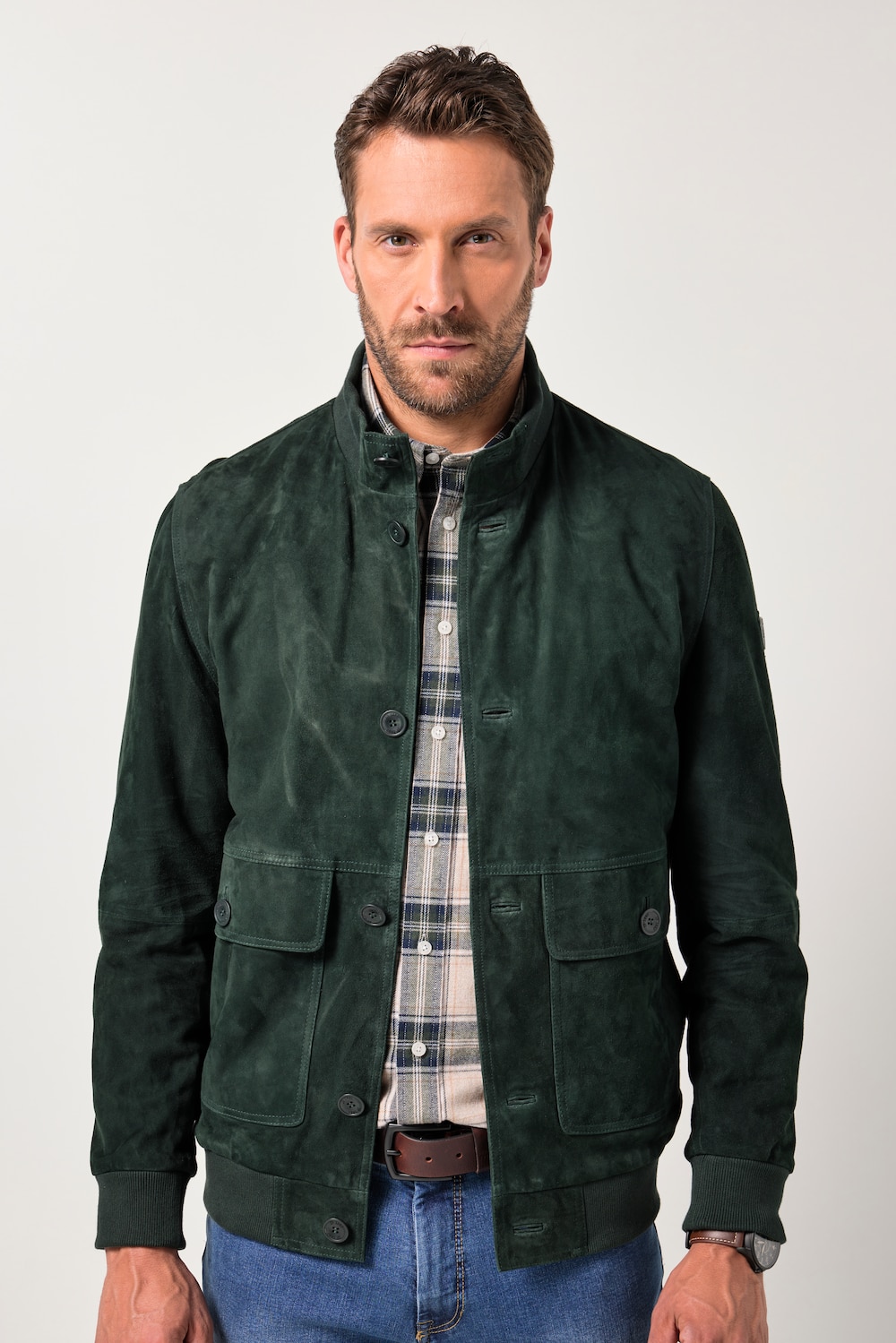 Große Größen JP1880 Lederjacke, Herren, grün, Größe: 7XL, Leder/Baumwolle, JP1880 Große Größen JP1880 Lederjacke, Herren, grün, Größe: 7XL, Leder/Baumwolle, JP1880 von JP1880