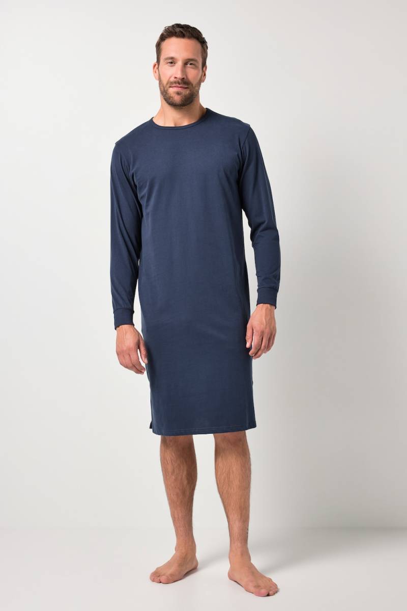 Große Größen JP1880 Nachthemd, Herren, blau, Größe: 4XL, Baumwolle, JP1880 von JP1880