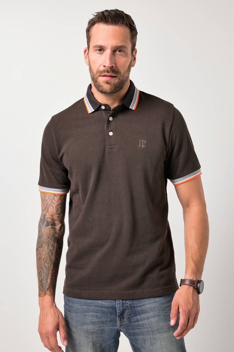 Große Größen JP1880 Poloshirt, Herren, braun, Größe: 5XL, Baumwolle, JP1880 von JP1880