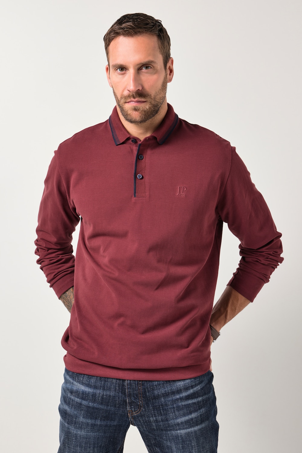 Große Größen JP1880 Poloshirt, Herren, braun, Größe: 6XL, Baumwolle, JP1880 von JP1880