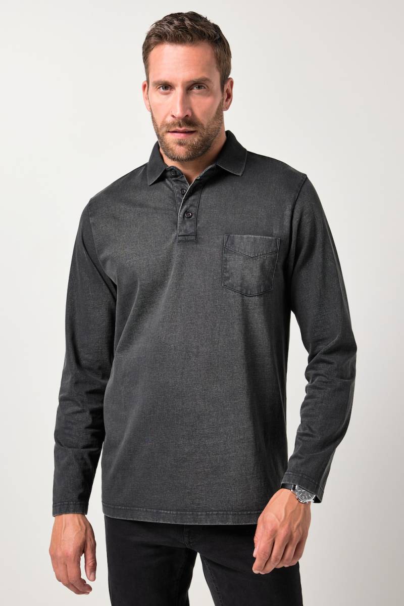 Große Größen JP1880 Poloshirt, Herren, schwarz, Größe: L, Baumwolle, JP1880 Große Größen JP1880 Poloshirt, Herren, schwarz, Größe: L, Baumwolle, JP1880 von JP1880