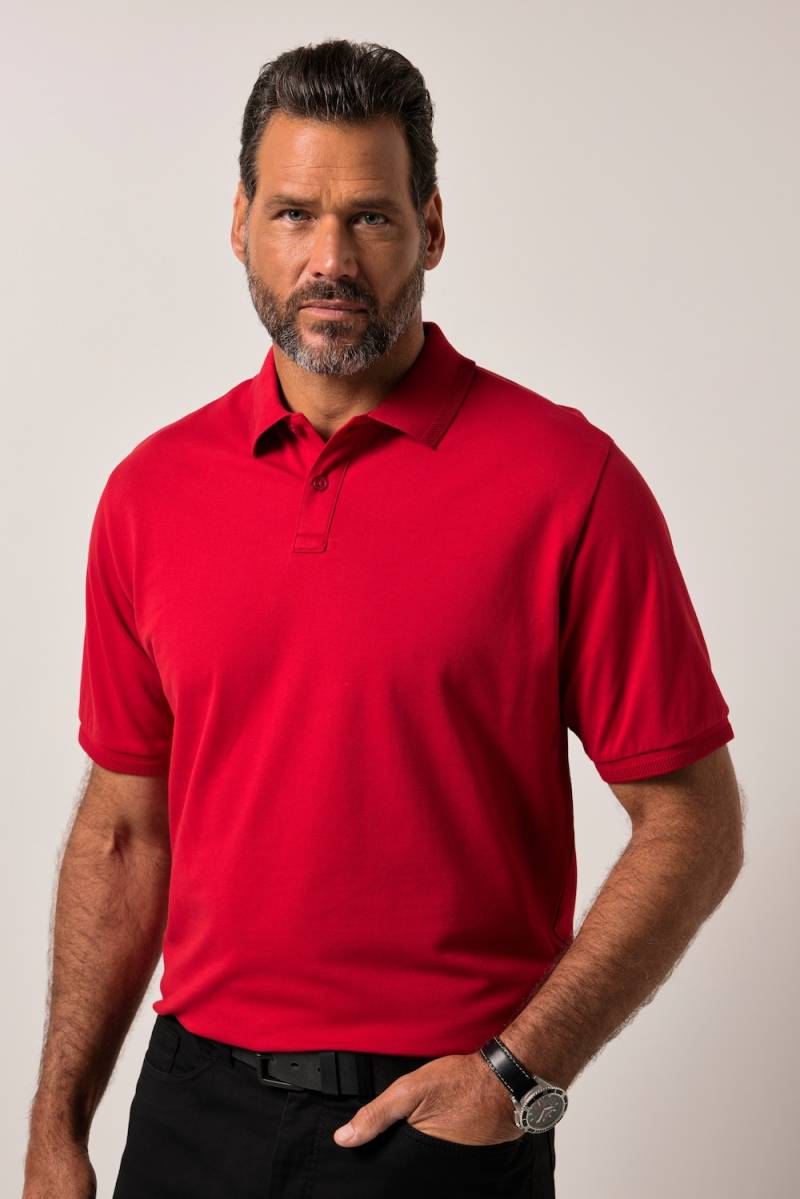 Große Größen JP1880 Poloshirt FLEXNAMIC®, Herren, rot, Größe: 5XL, Baumwolle, JP1880 von JP1880