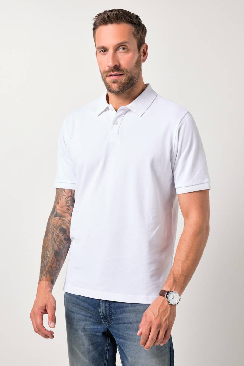 Große Größen JP1880 Poloshirt FLEXNAMIC®, Herren, weiß, Größe: XL, Baumwolle, JP1880 von JP1880