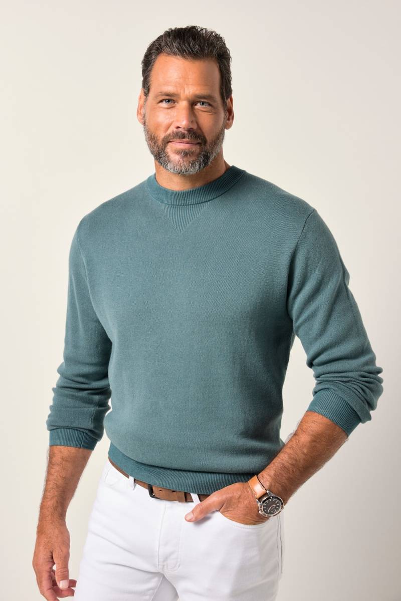 Große Größen JP1880 Pullover, Herren, blau, Größe: 3XL, Baumwolle, JP1880 von JP1880