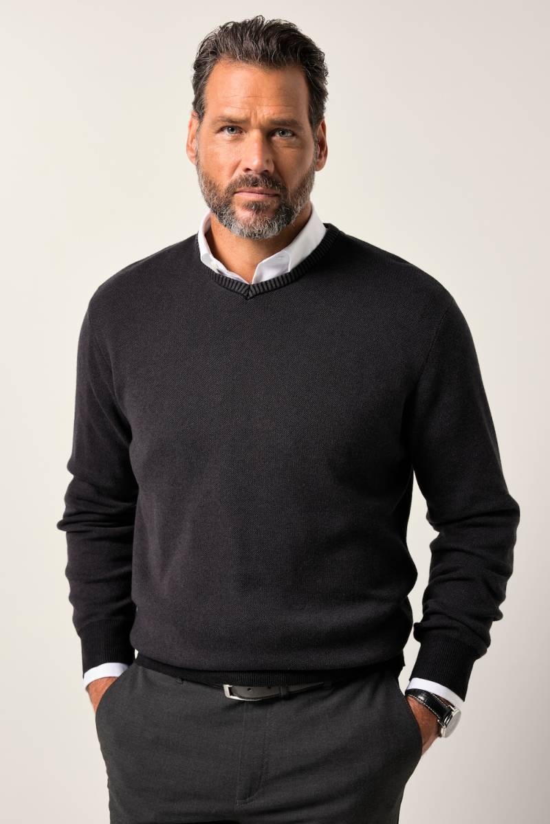 Große Größen JP1880 Pullover, Herren, grün, Größe: 4XL, Baumwolle, JP1880 von JP1880