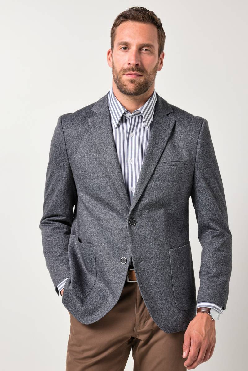 Große Größen JP1880 Sakko, Herren, grau, Größe: 62, Polyester/Baumwolle, JP1880 von JP1880