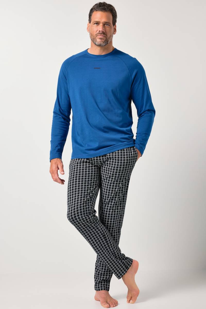 Große Größen JP1880 Schlafanzug, Herren, blau, Größe: XL, Baumwolle, JP1880 von JP1880