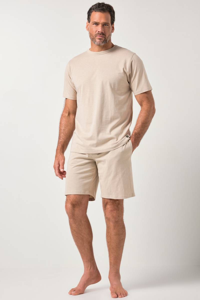 Große Größen JP1880 Schlafanzug, Herren, braun, Größe: L, Baumwolle, JP1880 von JP1880