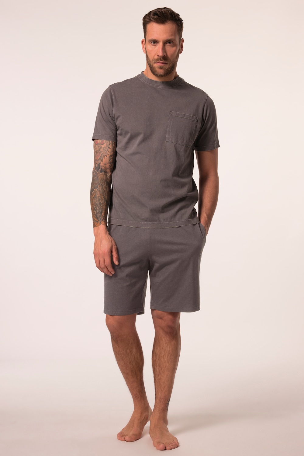 Große Größen JP1880 Schlafanzug, Herren, grün, Größe: 3XL, Baumwolle, JP1880 von JP1880