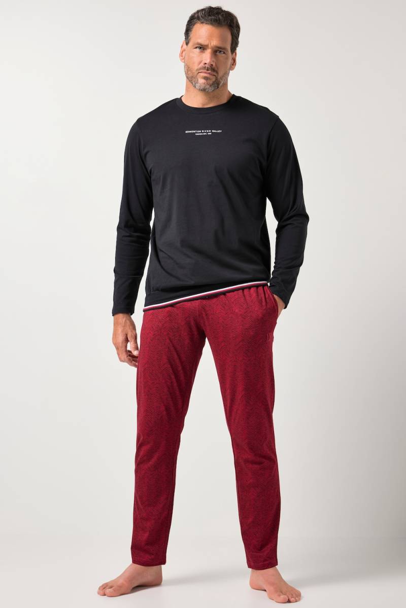 Große Größen JP1880 Schlafanzug, Herren, rot, Größe: 3XL, Baumwolle, JP1880 von JP1880