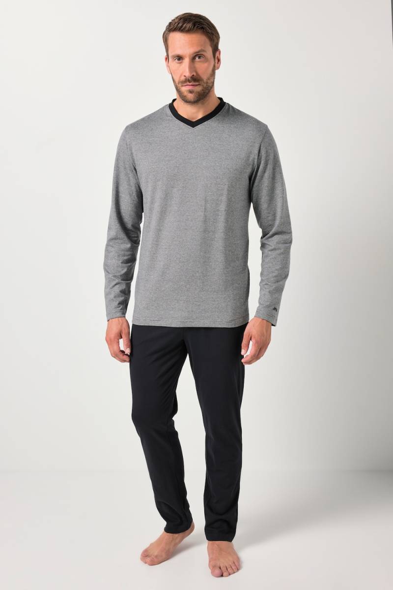 Große Größen JP1880 Schlafanzug, Herren, schwarz, Größe: 3XL, Baumwolle, JP1880 von JP1880