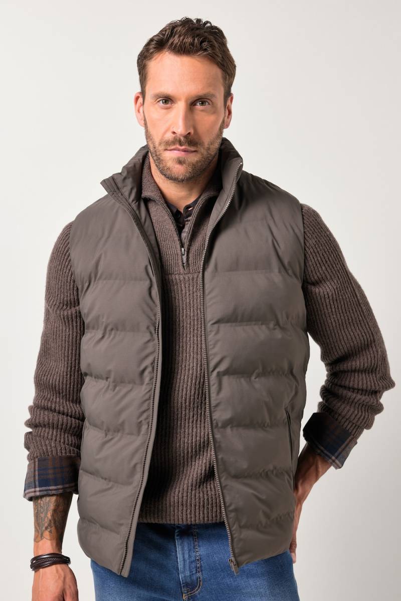 Große Größen JP1880 Steppweste, Herren, braun, Größe: 5XL, Polyester, JP1880 von JP1880