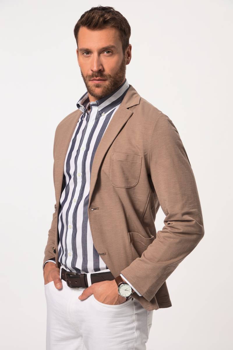 Große Größen JP1880 Sweat-Sakko, Herren, braun, Größe: 7XL, Baumwolle, JP1880 von JP1880