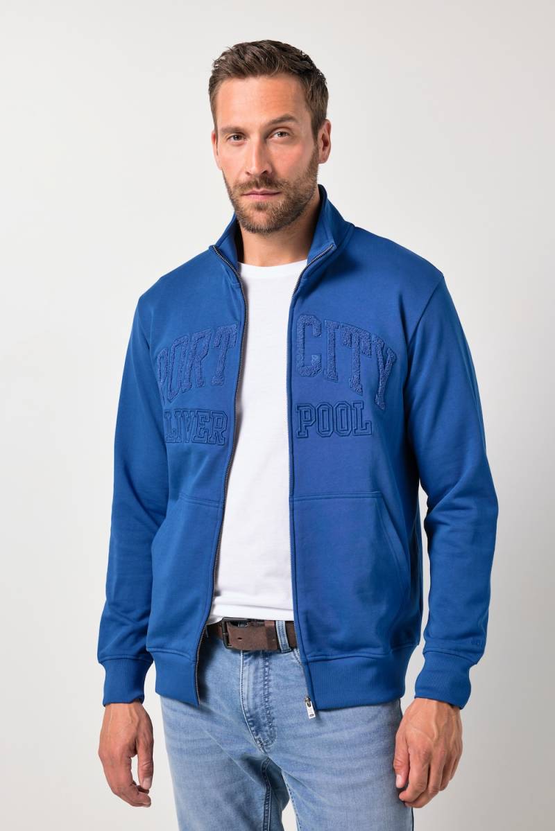 Große Größen JP1880 Sweatjacke, Herren, blau, Größe: 5XL, Baumwolle, JP1880 von JP1880