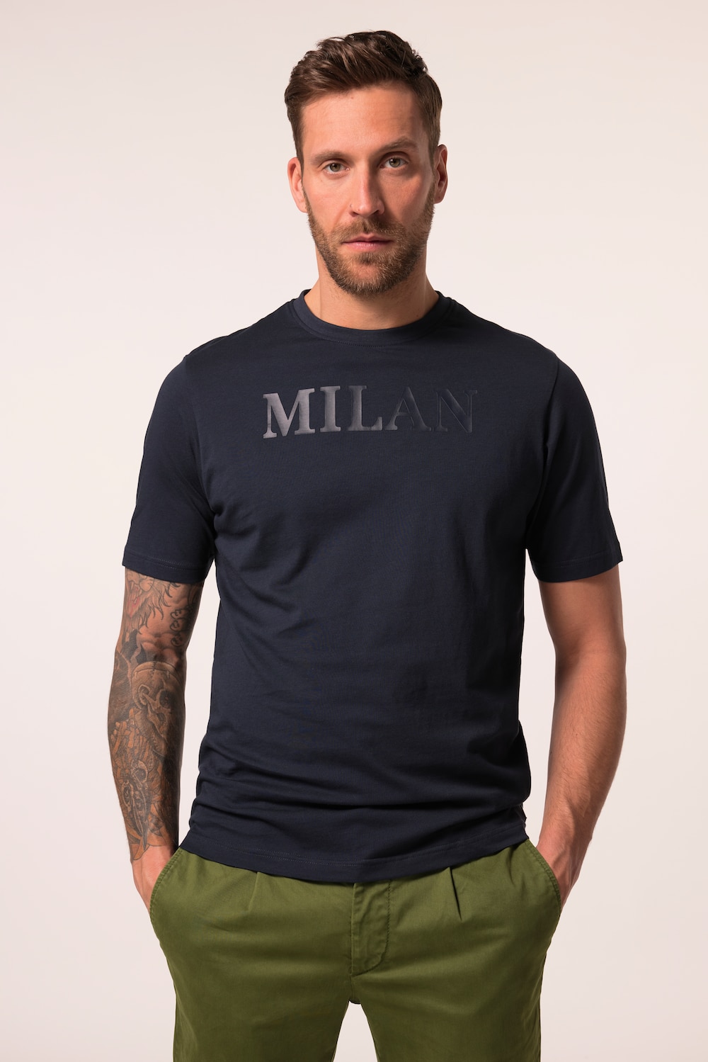 Große Größen JP1880 T-Shirt, Herren, blau, Größe: 5XL, Baumwolle, JP1880 von JP1880