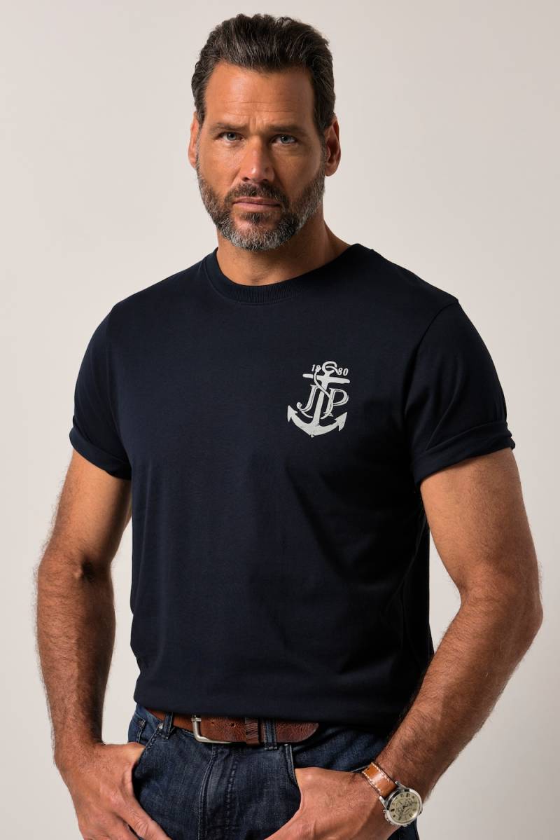 Große Größen JP1880 T-Shirt, Herren, blau, Größe: L, Baumwolle, JP1880 von JP1880