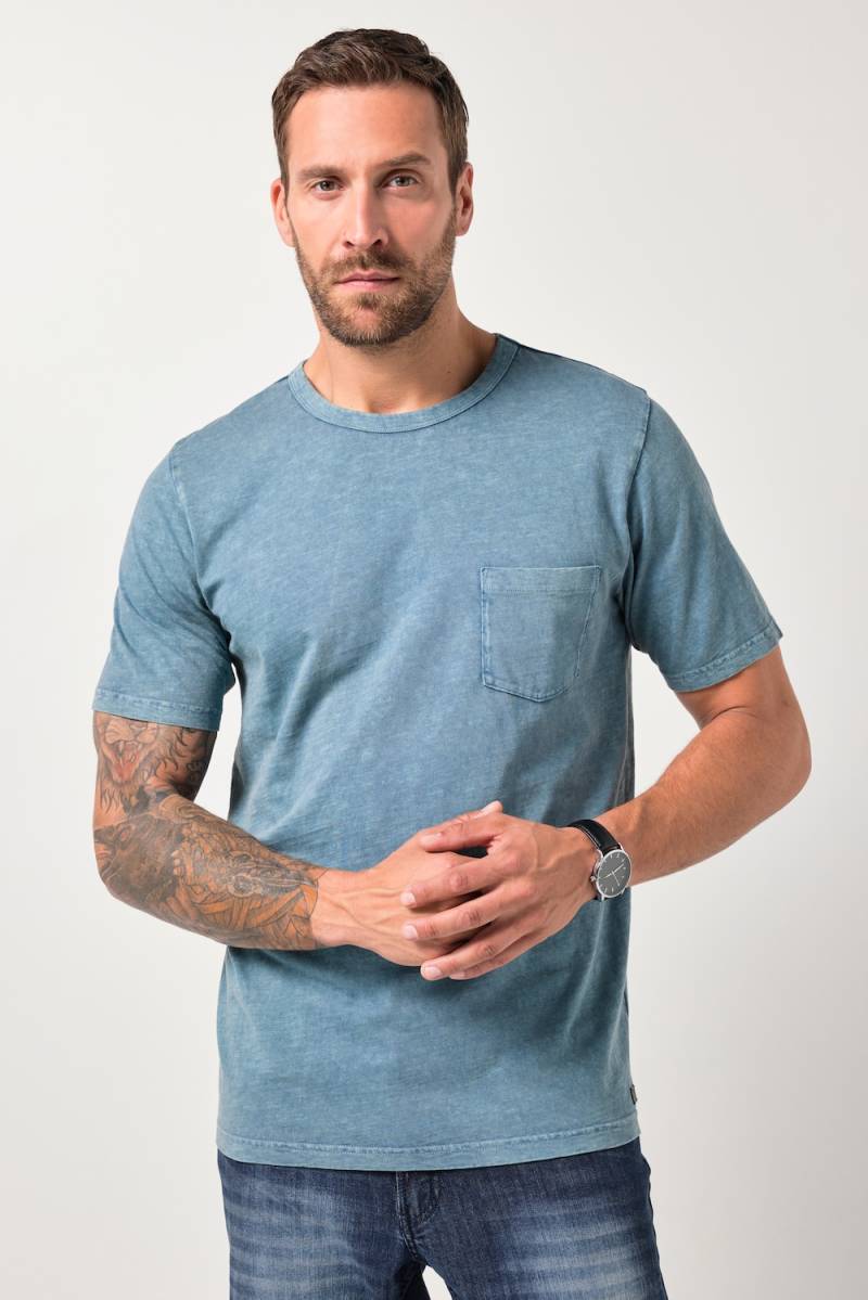 Große Größen JP1880 T-Shirt, Herren, blau, Größe: XL, Baumwolle, JP1880 von JP1880