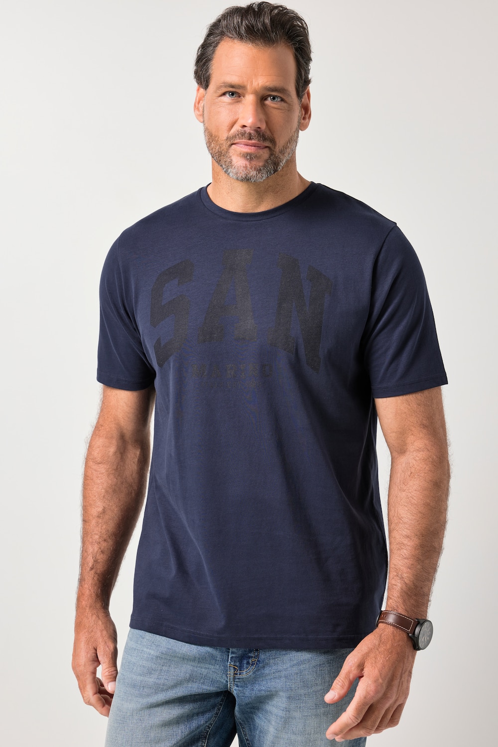 Große Größen JP1880 T-Shirt, Herren, blau, Größe: XXL, Baumwolle, JP1880 von JP1880