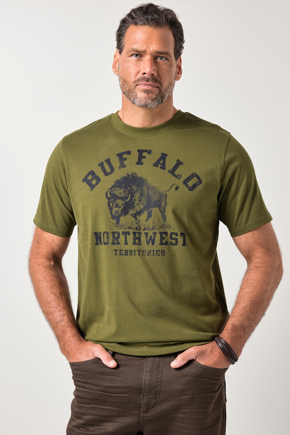 Große Größen JP1880 T-Shirt, Herren, grün, Größe: 3XL, Baumwolle, JP1880 von JP1880