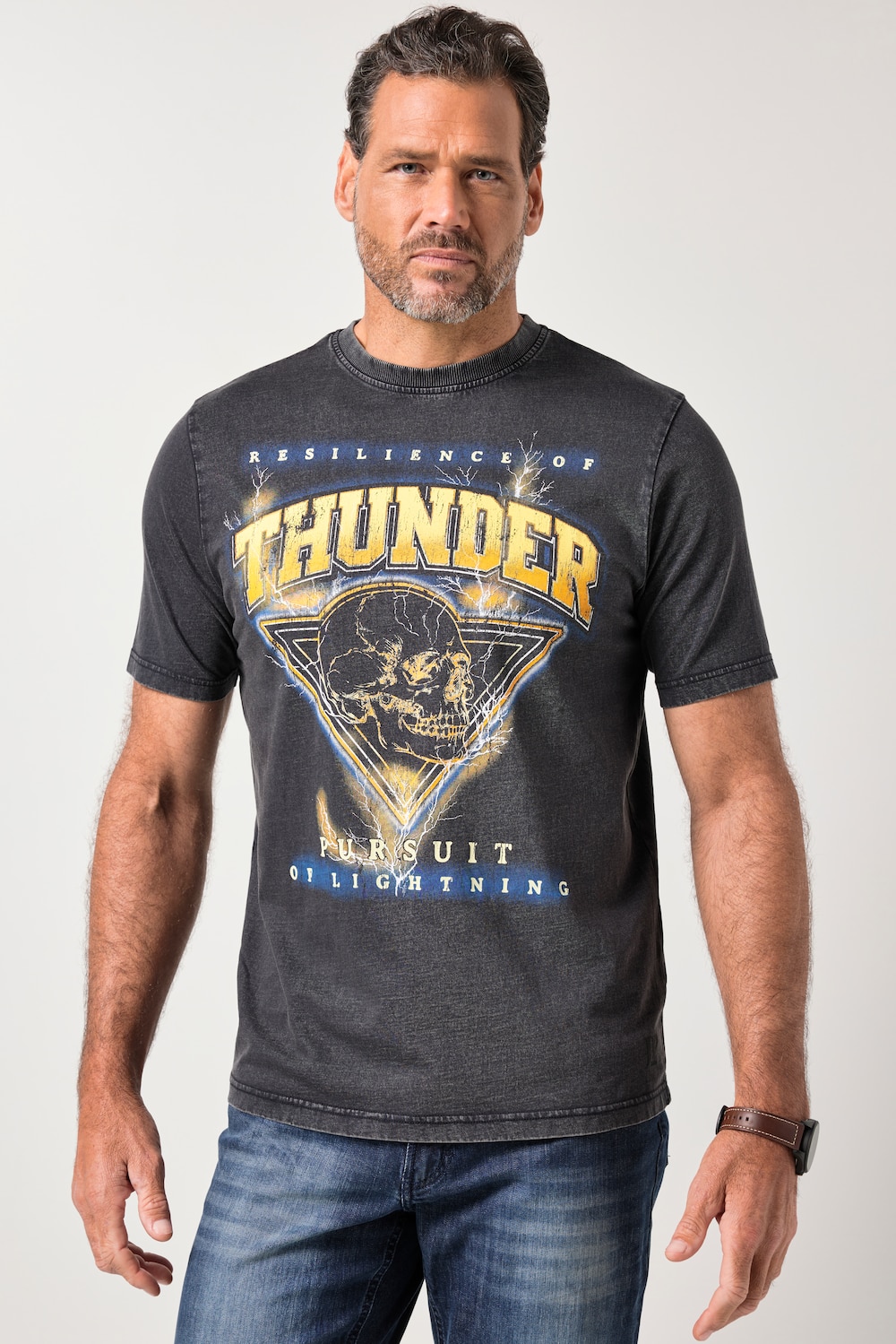 Große Größen JP1880 T-Shirt, Herren, schwarz, Größe: 4XL, Baumwolle, JP1880 von JP1880