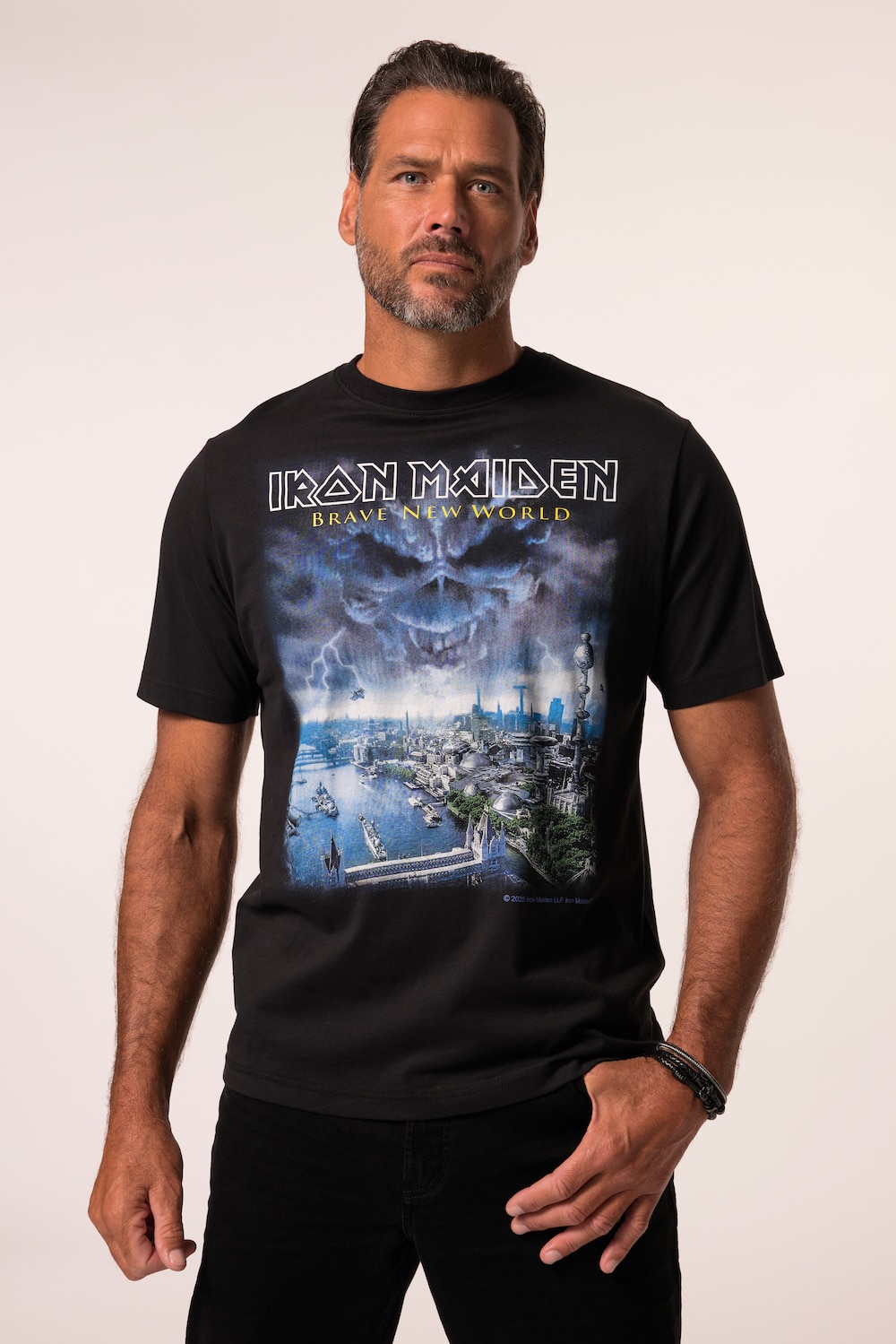 Große Größen JP1880 T-Shirt, Herren, schwarz, Größe: XXL, Baumwolle, JP1880 von JP1880