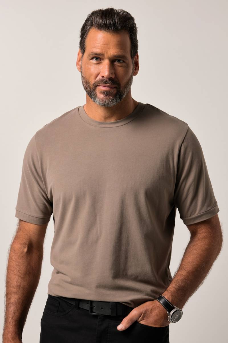 Große Größen JP1880 T-Shirt FLEXNAMIC®, Herren, braun, Größe: 6XL, Baumwolle, JP1880 von JP1880