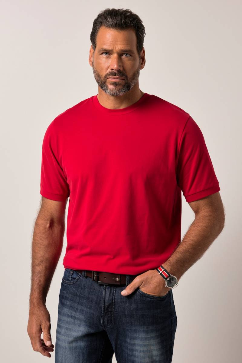 Große Größen JP1880 T-Shirt FLEXNAMIC®, Herren, rot, Größe: 5XL, Baumwolle, JP1880 von JP1880