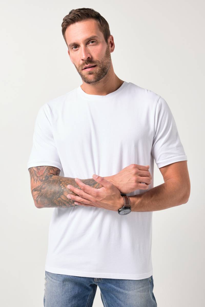 Große Größen JP1880 T-Shirt FLEXNAMIC®, Herren, weiß, Größe: 6XL, Baumwolle, JP1880 von JP1880