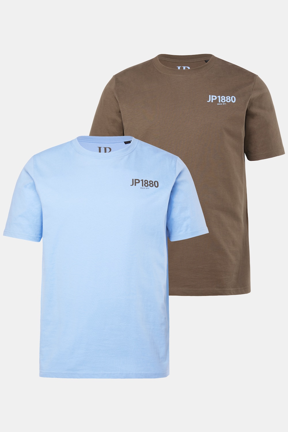 Große Größen JP1880 T-Shirts, Herren, blau, Größe: XXL, Baumwolle, JP1880 von JP1880