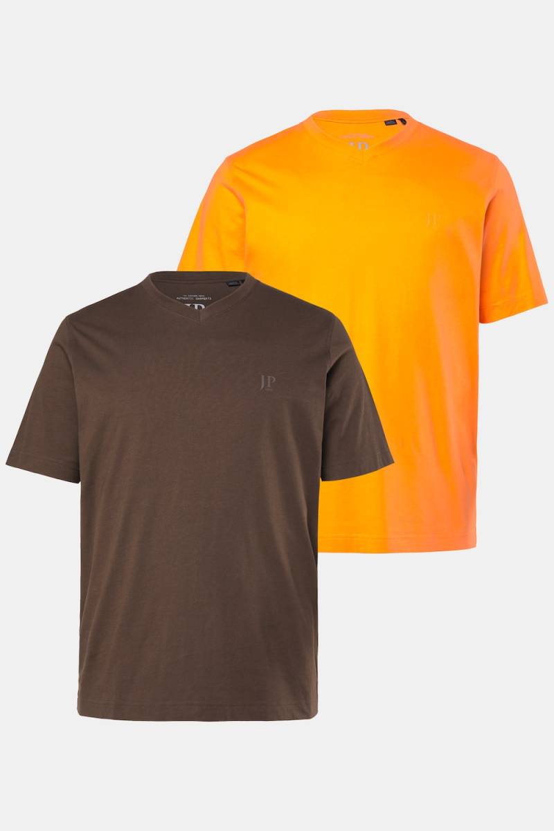 Große Größen JP1880 T-Shirts, Herren, orange, Größe: 6XL, Baumwolle/Polyester, JP1880 von JP1880