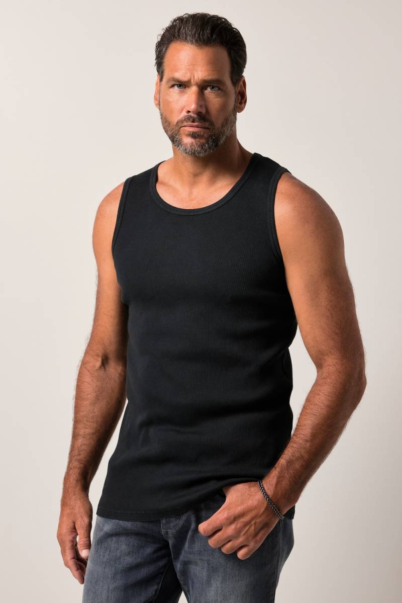 Große Größen JP1880 Tanktop, Herren, schwarz, Größe: 6XL, Baumwolle, JP1880 von JP1880