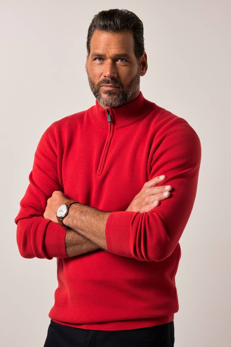 Große Größen JP1880 Troyer FLEXNAMIC®, Herren, rot, Größe: 5XL, Baumwolle/Synthetische Fasern, JP1880 von JP1880