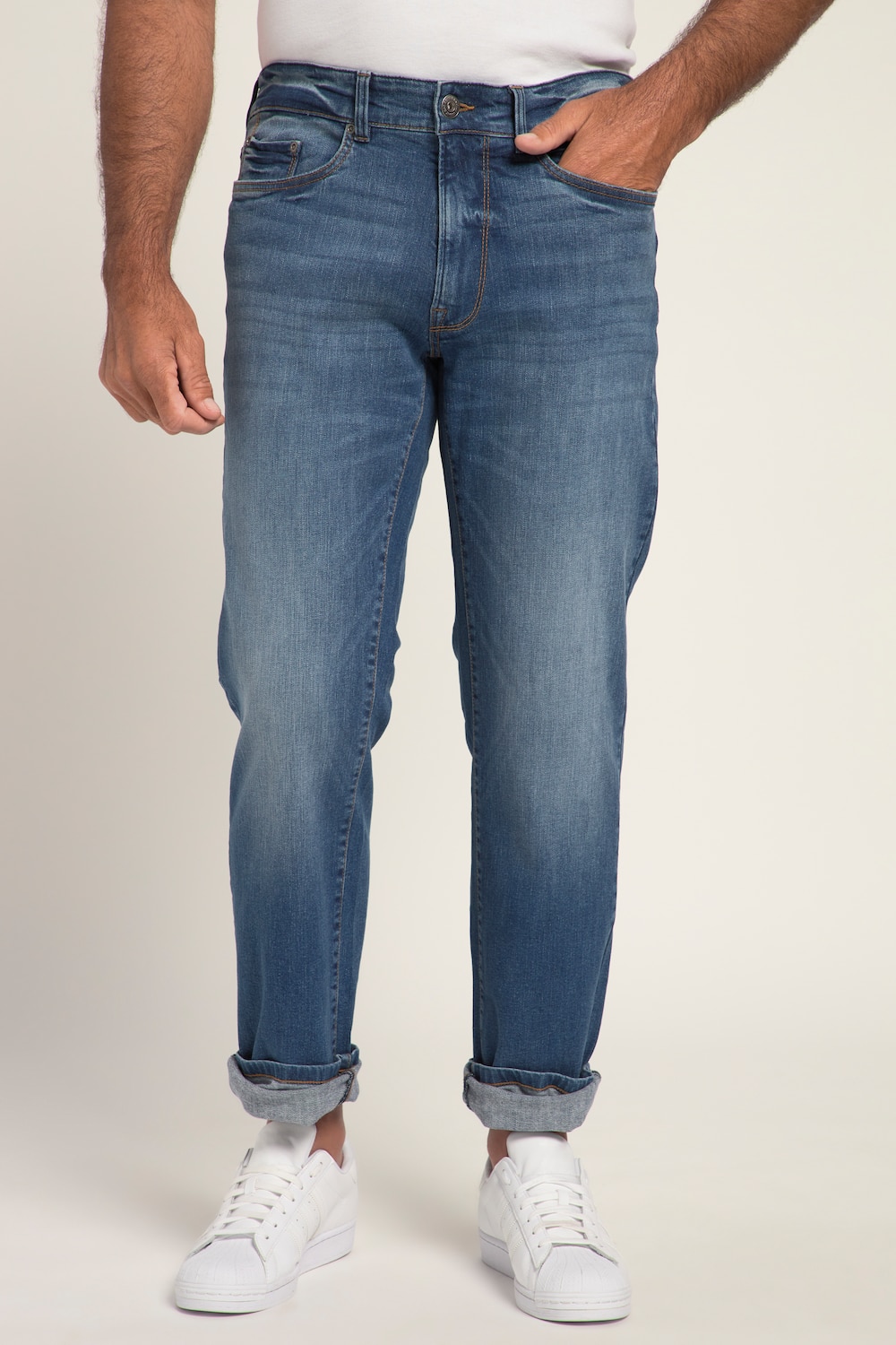 Große Größen Jeans, Herren, blau, Größe: 58, Baumwolle, JP1880 von JP1880