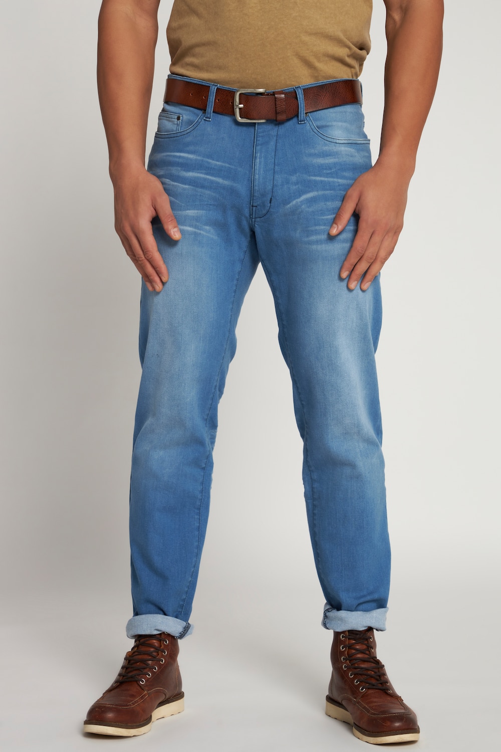 Große Größen Jeans, Herren, blau, Größe: 68, Baumwolle/Polyester, JP1880 von JP1880