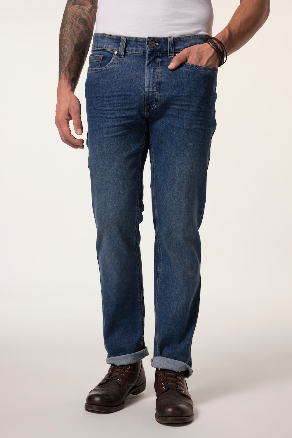 Große Größen Jeans FLEXNAMIC®, Herren, blau, Größe: 54, Baumwolle/Polyester, JP1880 von JP1880