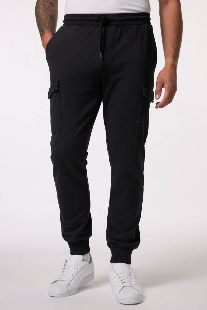 Große Größen Jogginghose, Herren, schwarz, Größe: 4XL, Baumwolle, JP1880 von JP1880