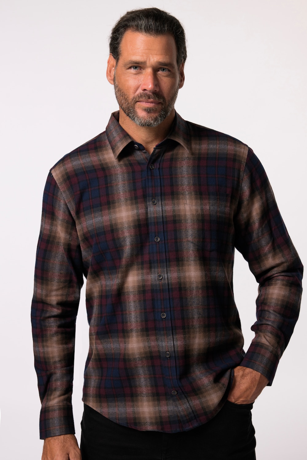 Große Größen Karo-Flanellhemd, Herren, lila, Größe: 8XL, Baumwolle, JP1880 Große Größen Karo-Flanellhemd, Herren, lila, Größe: 8XL, Baumwolle, JP1880 von JP1880