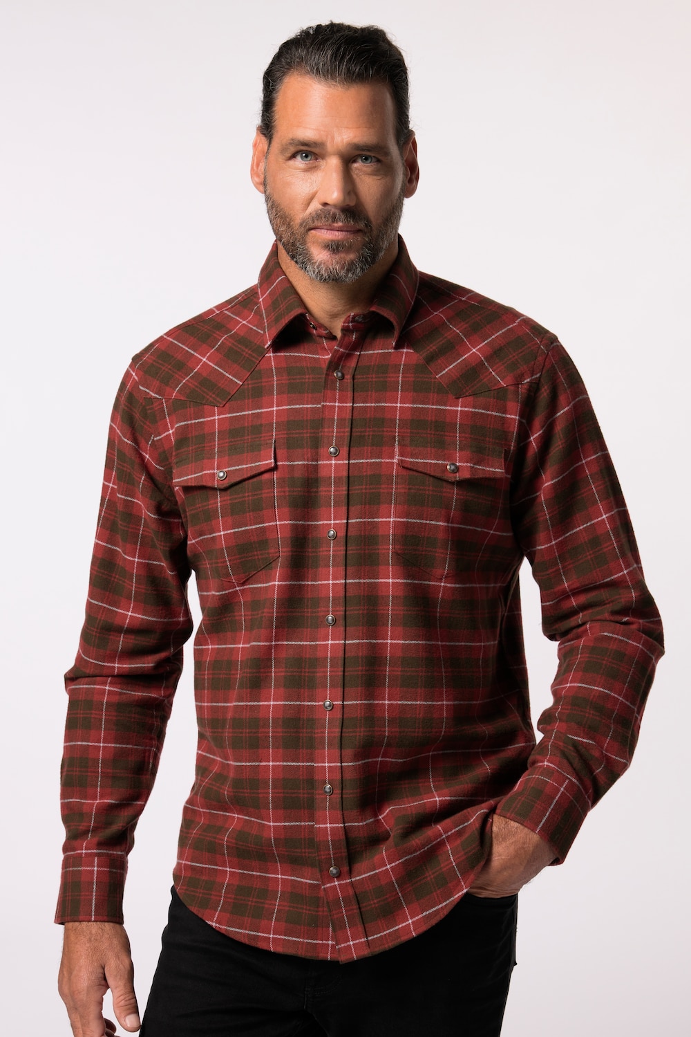 Große Größen Karo-Flanellhemd, Herren, rot, Größe: 4XL, Baumwolle, JP1880 Große Größen Karo-Flanellhemd, Herren, rot, Größe: 4XL, Baumwolle, JP1880 von JP1880