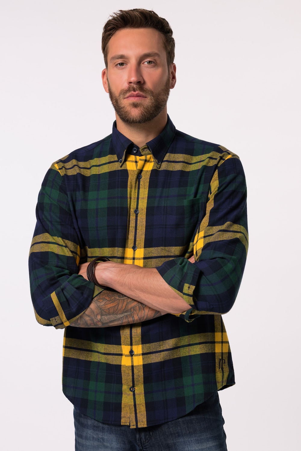 Große Größen Karo-Flanellhemd, Herren, türkis, Größe: 5XL, Baumwolle, JP1880 Große Größen Karo-Flanellhemd, Herren, türkis, Größe: 5XL, Baumwolle, JP1880 von JP1880